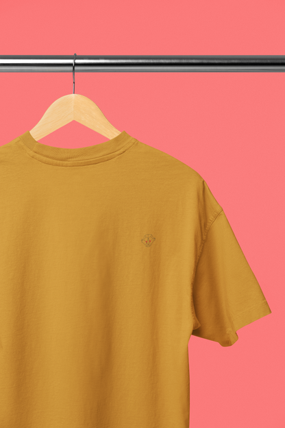 Golden Harvest: Oversized Mustard Yellow T-Shirt