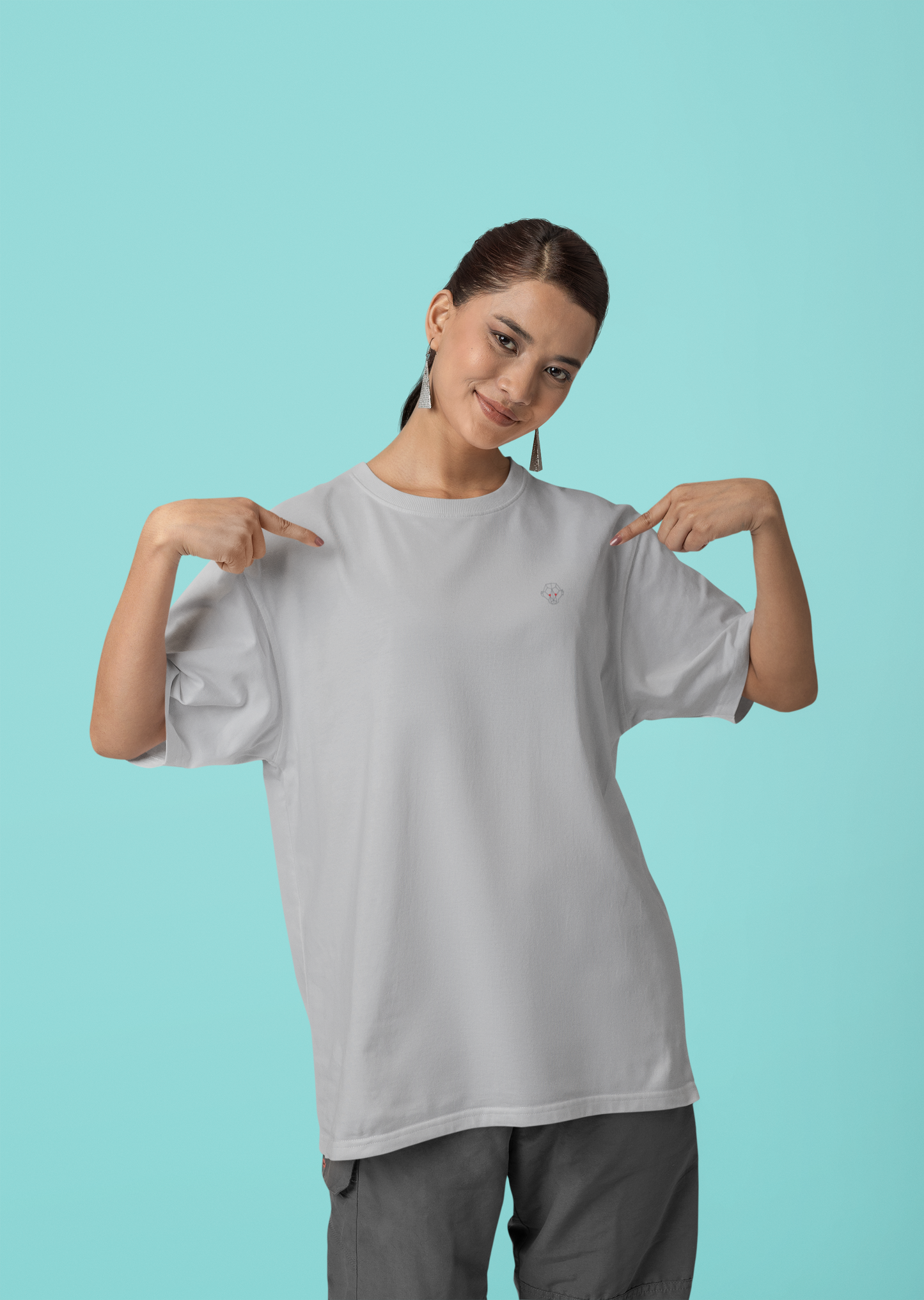 Melange Mist: Women’s Oversized T-Shirt