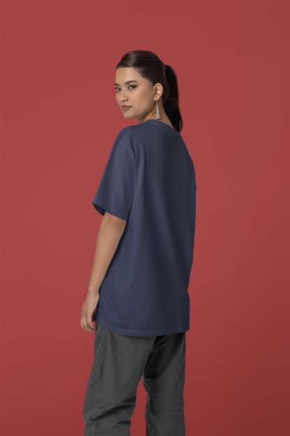 Navy Nightfall: Women’s Oversized T-Shirt