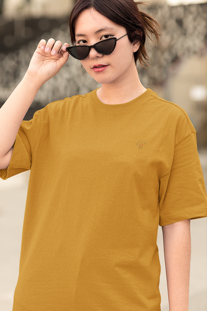 Golden Harvest: Oversized Mustard Yellow T-Shirt