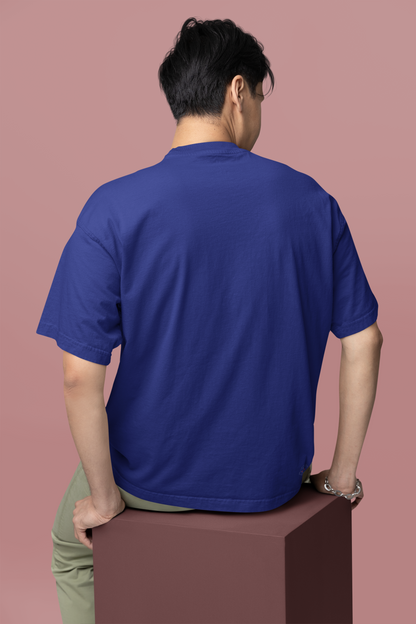 Regal Azure: Oversized Royal Blue T-Shirt