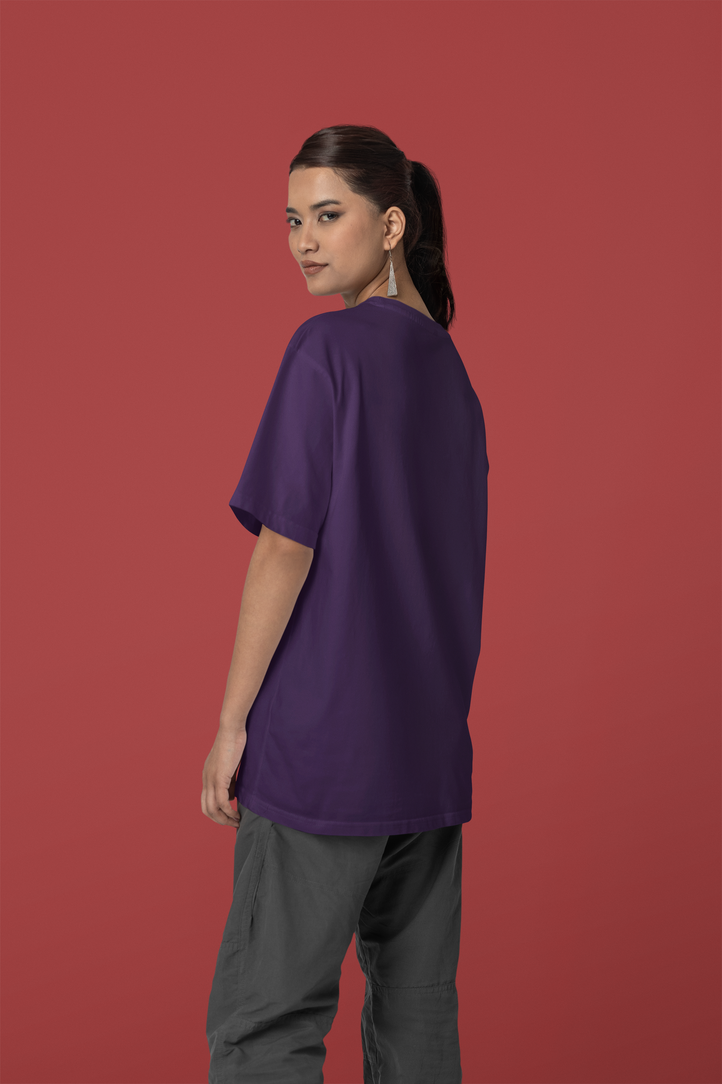 Royal Plum: Oversized Purple T-Shirt