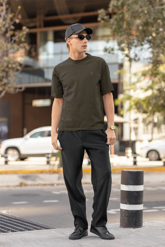 Sage Grove: Oversized Olive Green T-Shirt