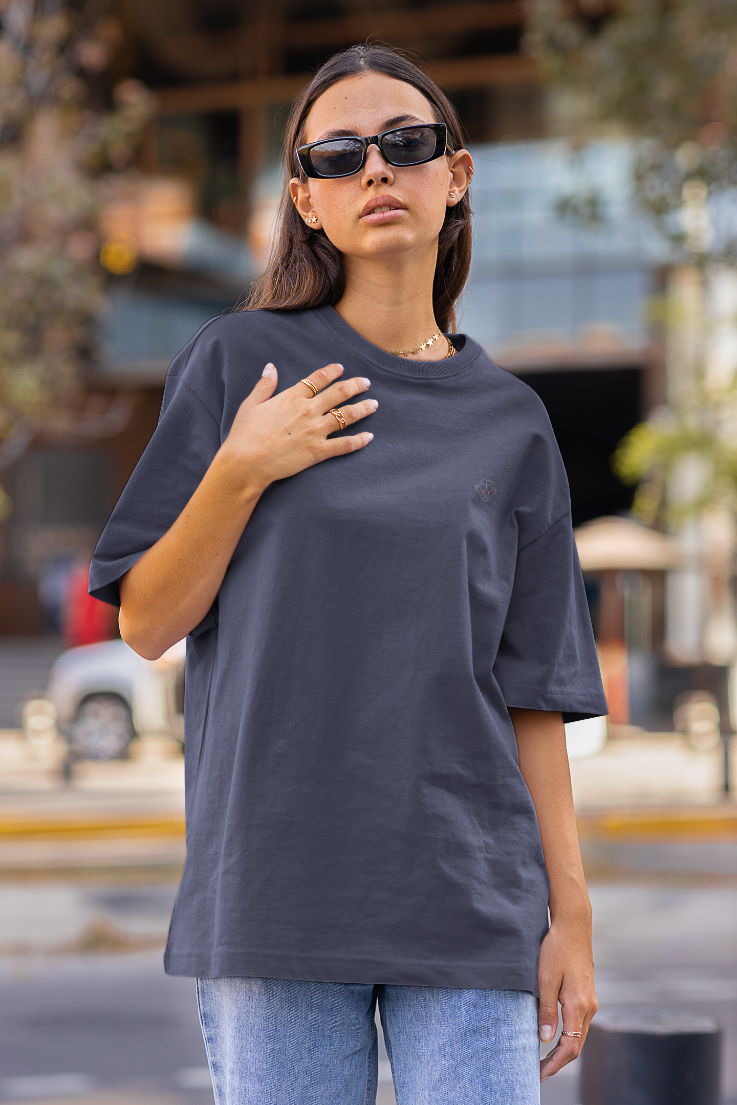 Midnight Navy: Oversized T-Shirt