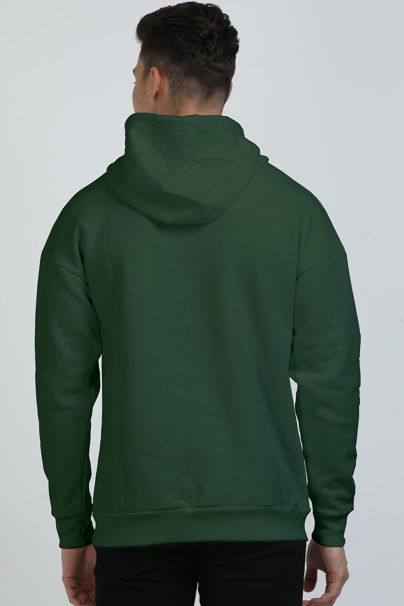 Bottle Green Oversized Hooded Sweatshirt