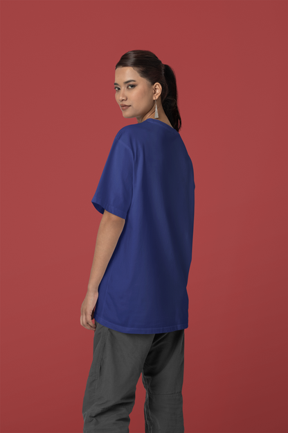 Regal Azure: Oversized Royal Blue T-Shirt