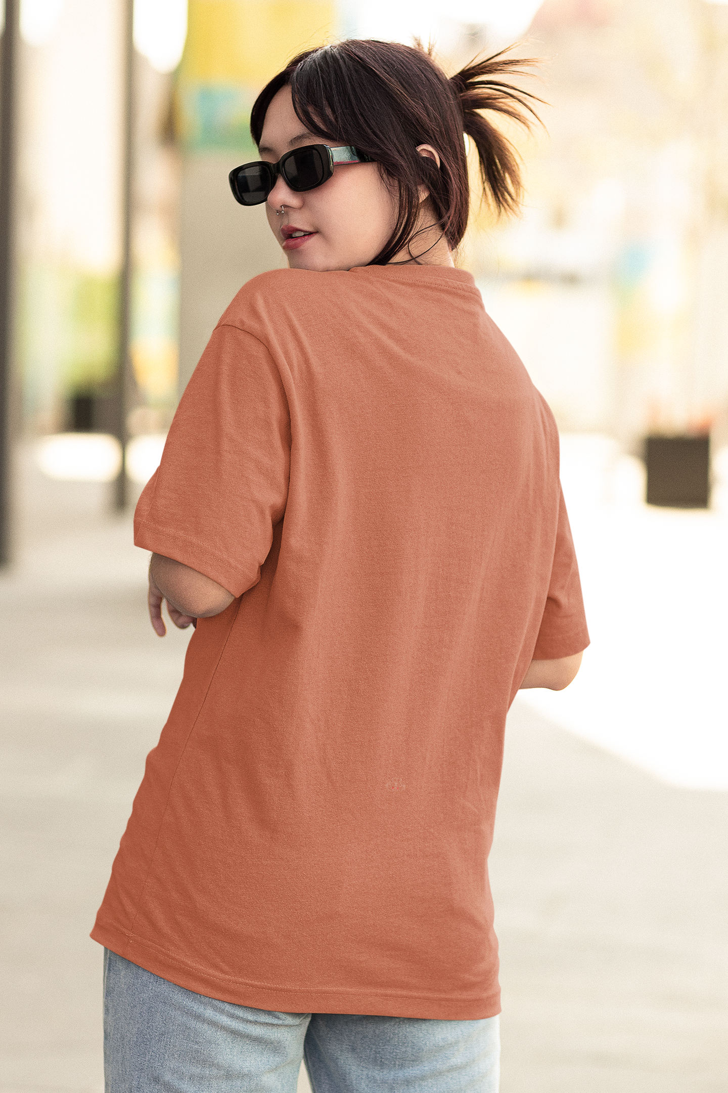 Coral Crush: Oversized T-Shirt