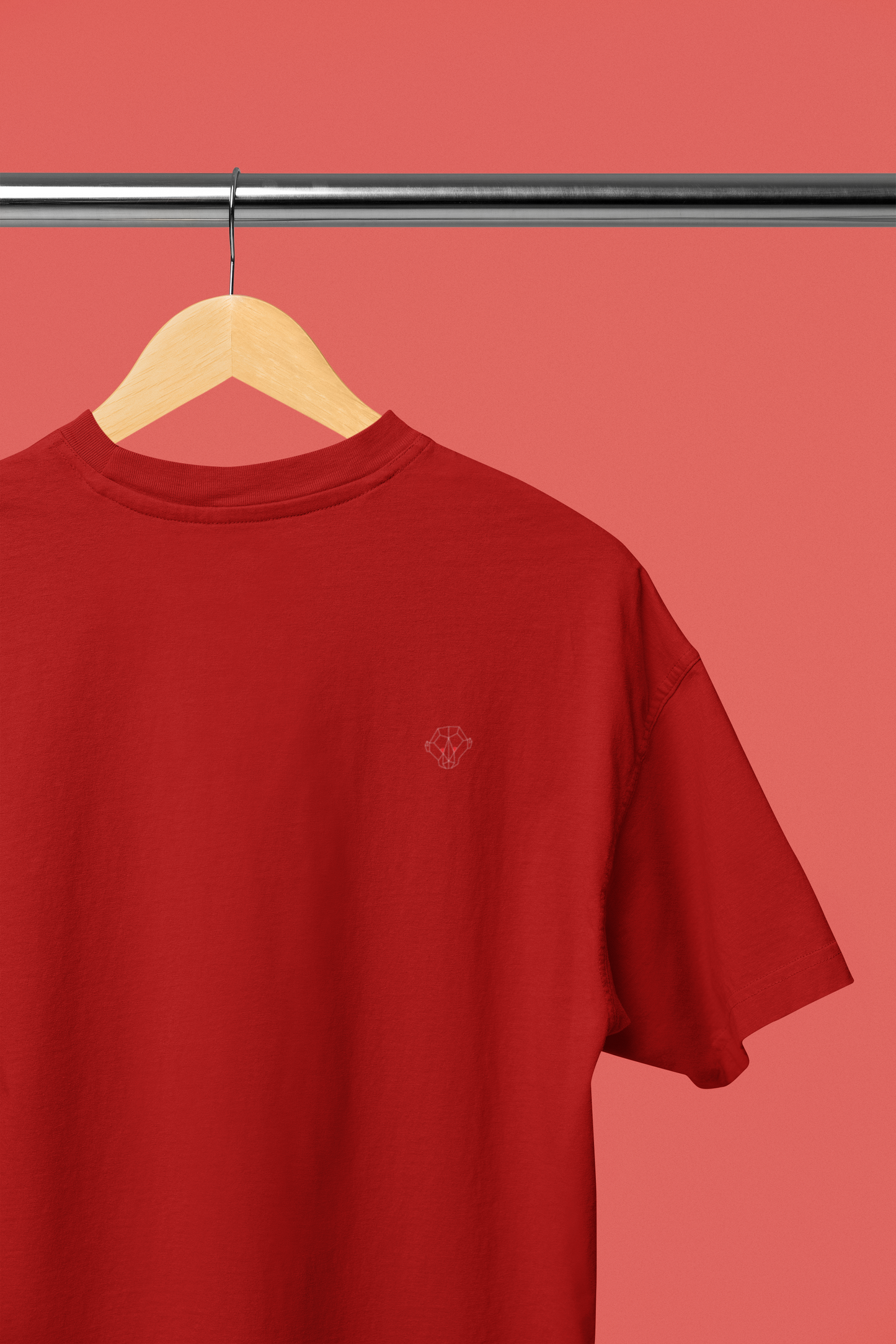 Crimson Red Blaze: Oversized T-Shirt