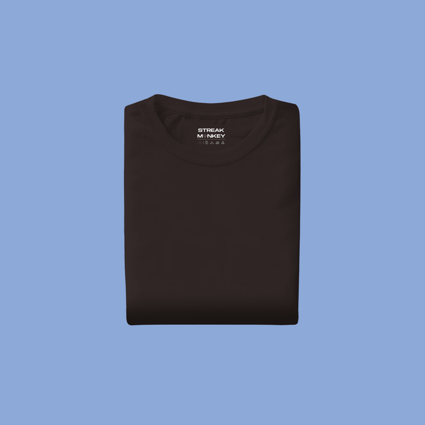 Café Elegance: Men's Coffee Brown Plain T-Shirt