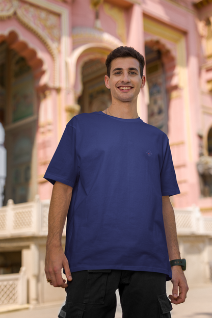 Regal Azure: Oversized Royal Blue T-Shirt