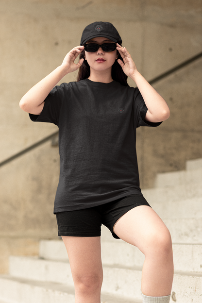 Midnight Shadow: Oversized Black T-Shirt