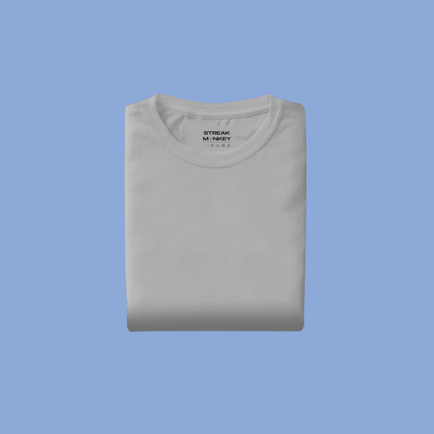 Urban Classic: Men's Grey Melange Plain T-Shirt