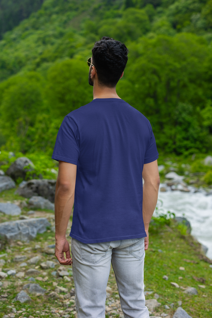 Crown Jewel: Men's Royal Blue Plain T-Shirt