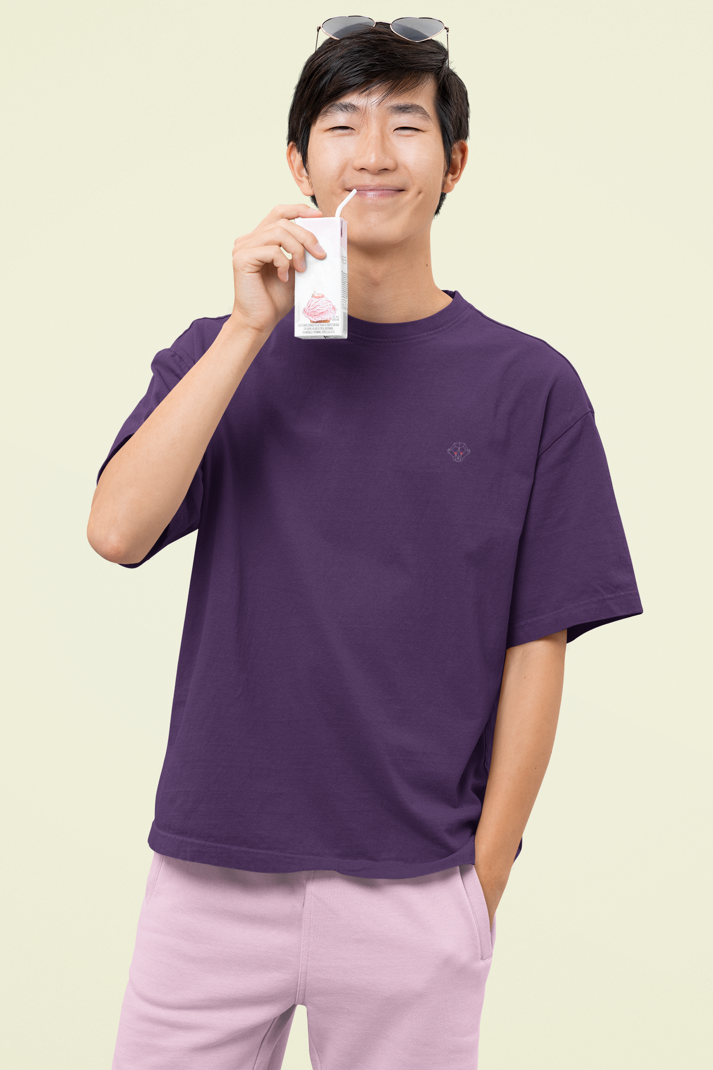 Royal Plum: Oversized Purple T-Shirt