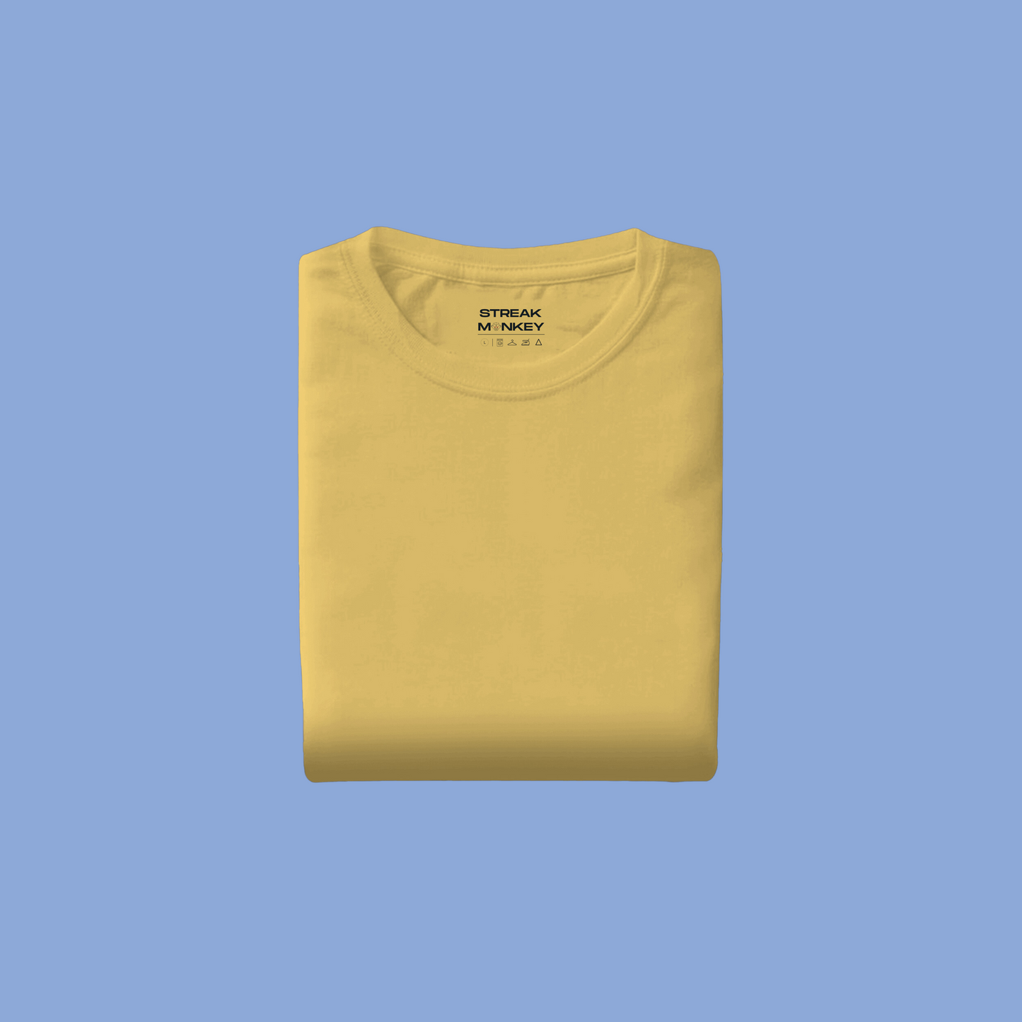 Sunny Disposition: Men's Yellow Plain T-Shirt