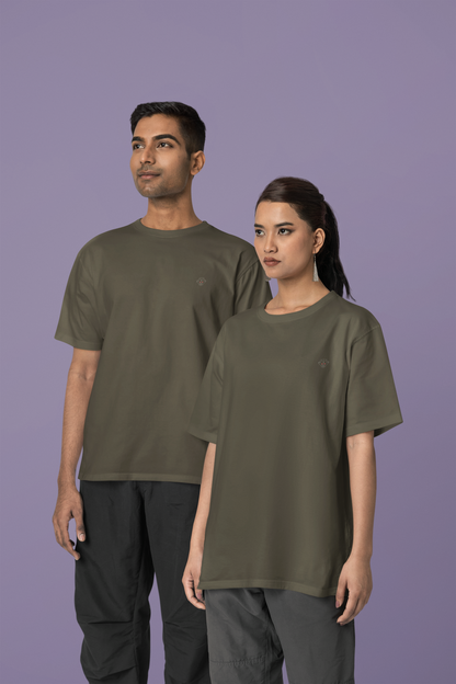 Sage Grove: Oversized Olive Green T-Shirt