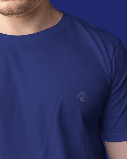 Crown Jewel: Men's Royal Blue Plain T-Shirt