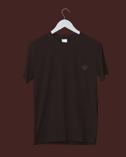 Café Elegance: Men's Coffee Brown Plain T-Shirt