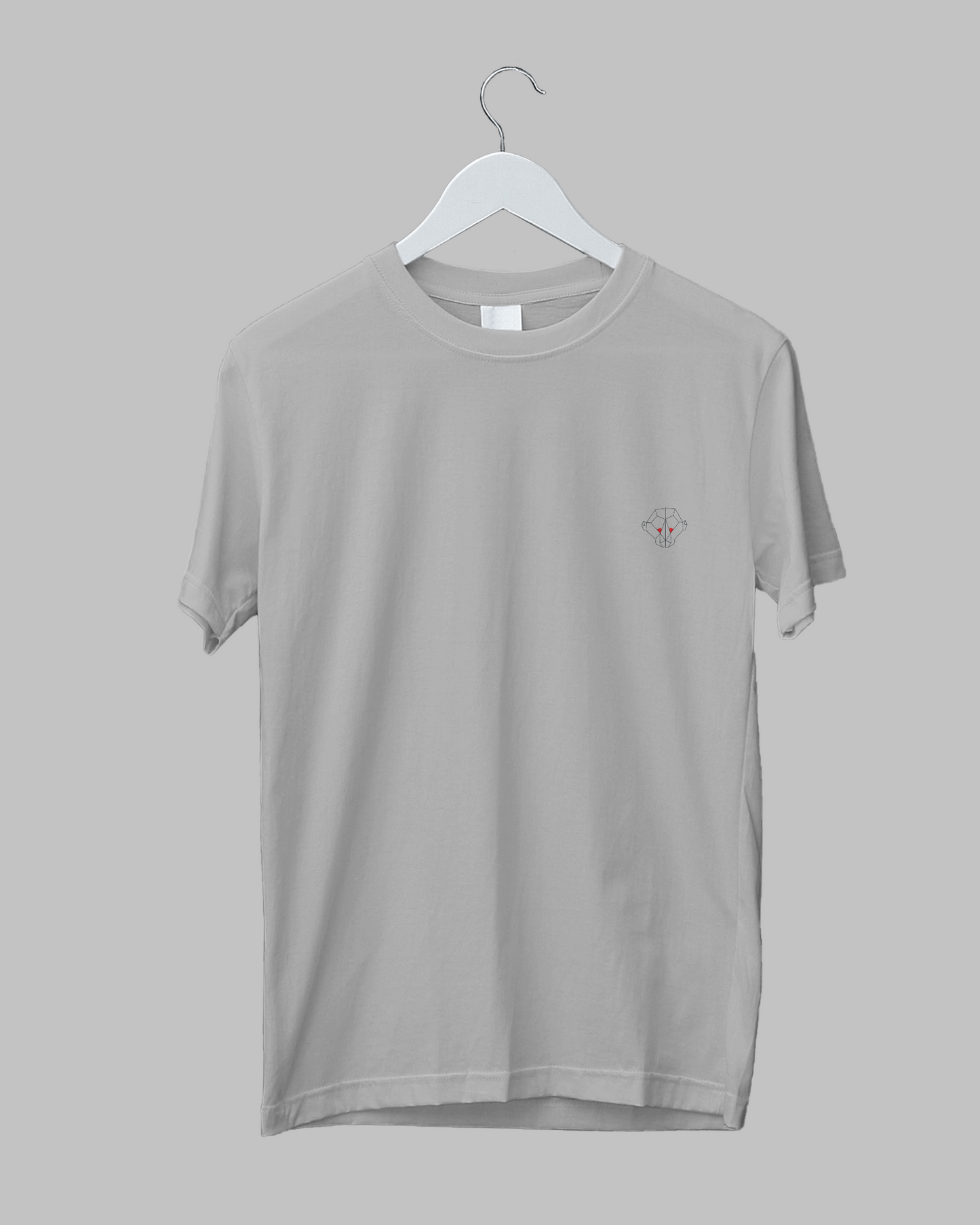 Urban Classic: Men's Grey Melange Plain T-Shirt