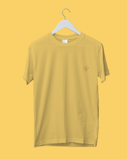 Sunny Disposition: Men's Yellow Plain T-Shirt