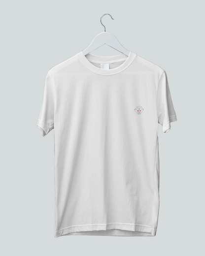 Pure Elegance: Men's White Plain T-Shirt