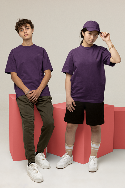 Royal Plum: Oversized Purple T-Shirt