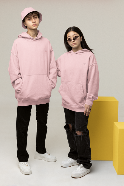 Baby Pink Oversized Hooded Sweatshirt