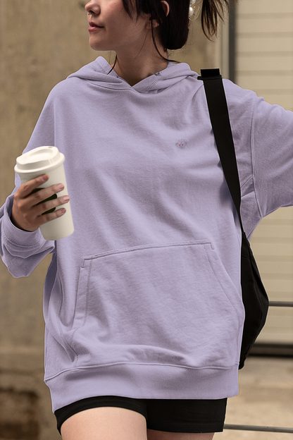 Lavender Oversized Hooded Sweatshirt