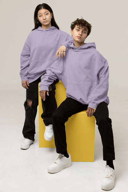 Lavender Oversized Hooded Sweatshirt