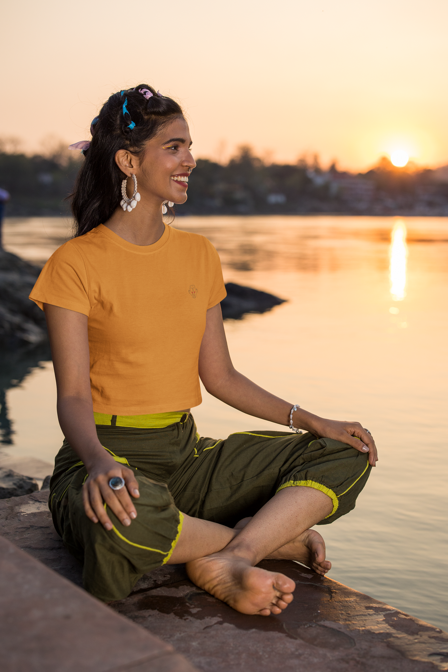 Golden Yellow Crop Top - Stylish & Vibrant