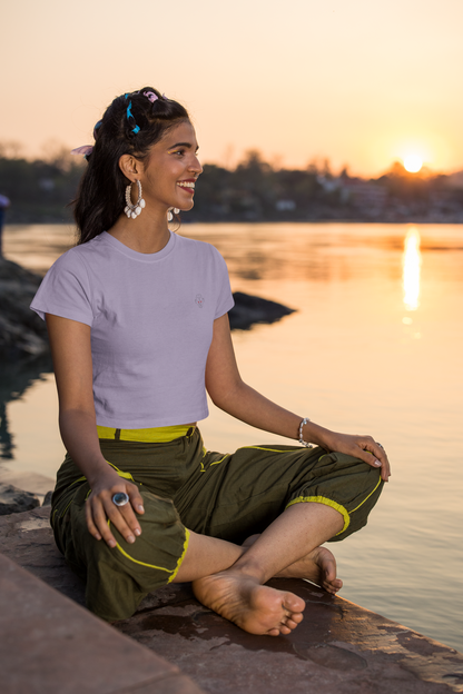 Lavender Crop Top - Elegant & Serene