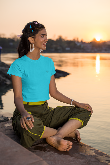 Sky Blue Crop Top - Refreshing & Contemporary