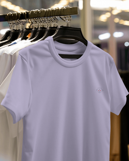 Serene Lavender: Men's Lavender Plain T-Shirt