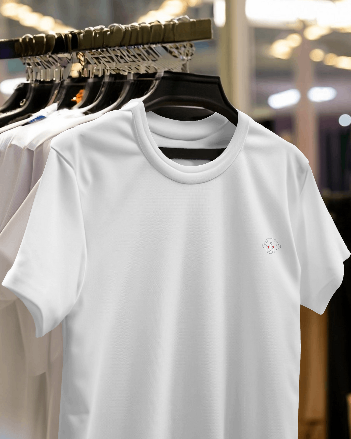 Pure Elegance: Men's White Plain T-Shirt