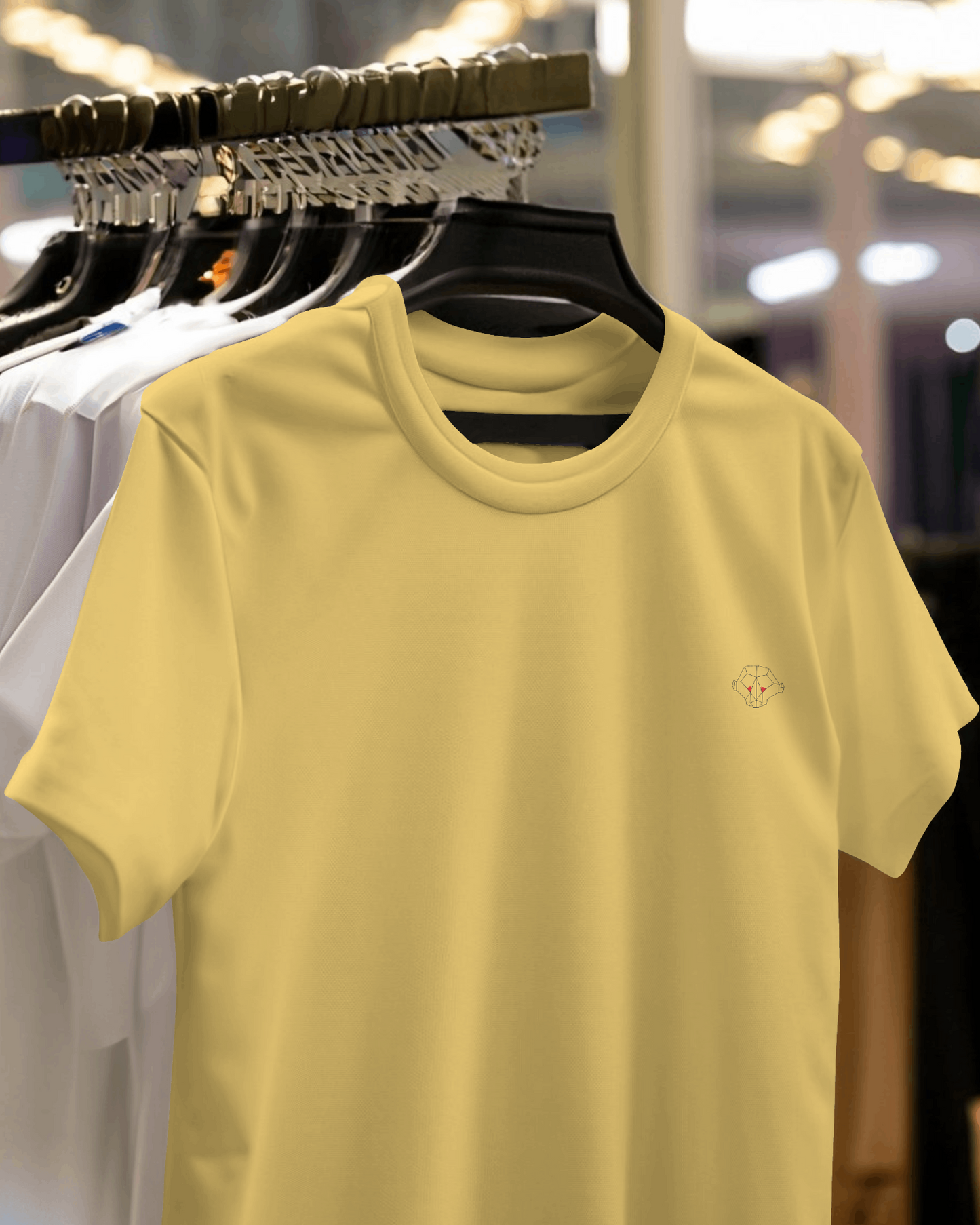 Sunny Disposition: Men's Yellow Plain T-Shirt